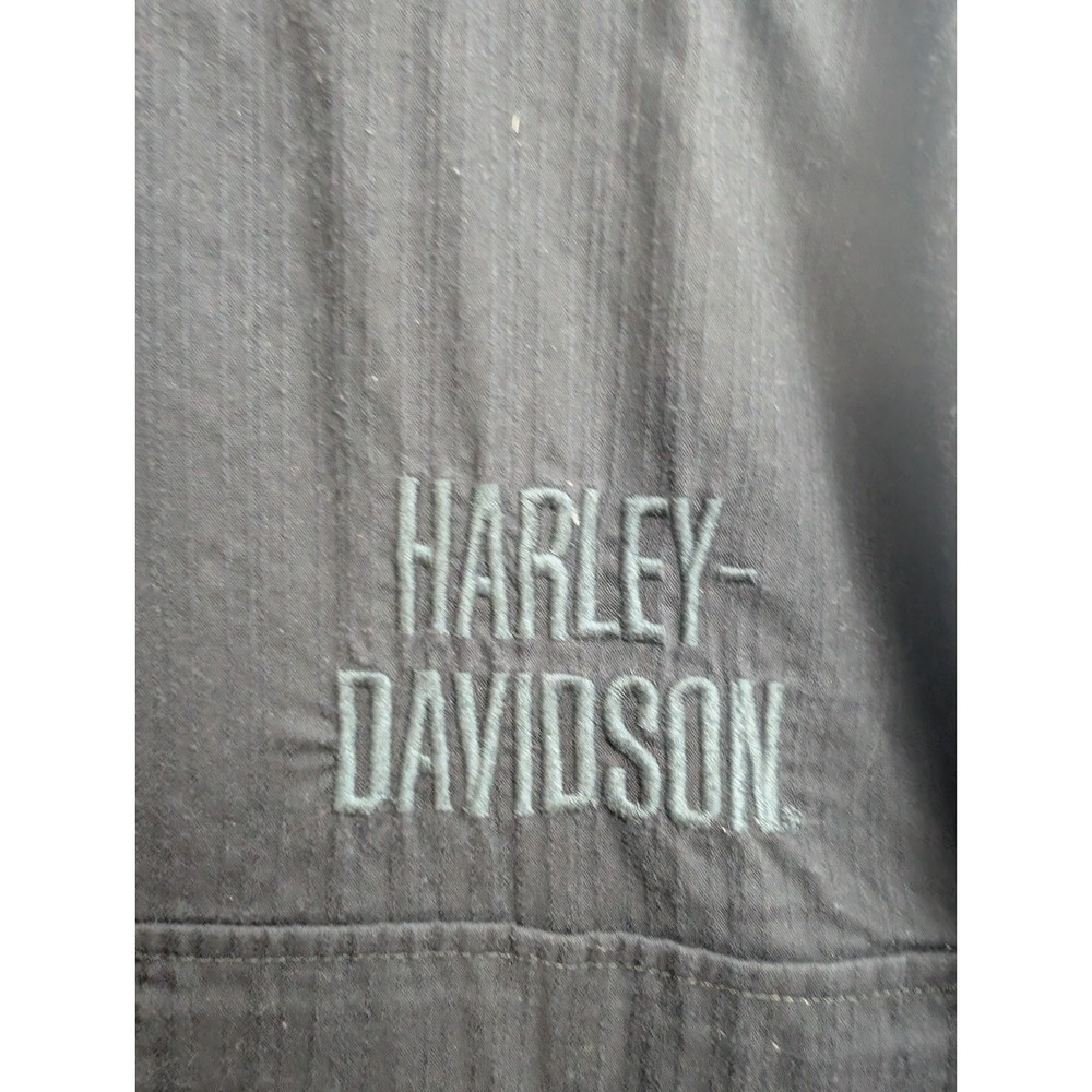 Z7 Harley Davidson Shirt Mens XL Black Long Sleeve Button Up - Picture 3 of 6